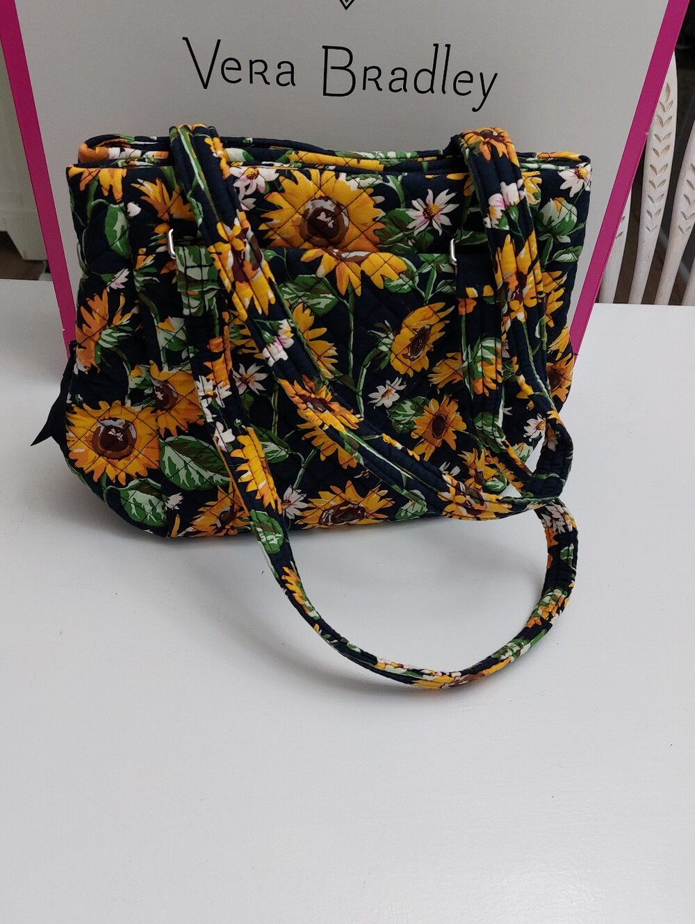 Multi Compartment Shoulder Bag Sunflowers NWOT